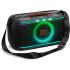 JBL PartyBox On-The-Go 2 - Portable Party Speaker with one Wireless Digital mic, Handle and a Shoulder Strap, Dynamic lightshow, Up to 15 Hours Playtime, Splash Proof & Auracast™ (Black)